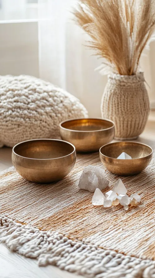 Hand comparing quartz in natural and artificial light