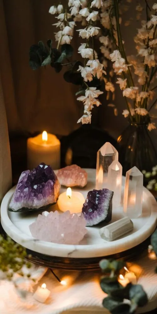 Quartz lattice diagram under magnification