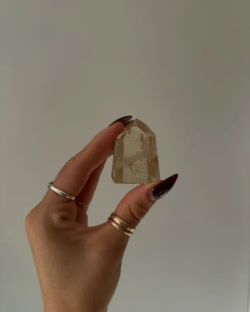 Quartz pair showing natural color variation